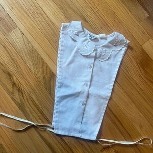 Floral under sweater collar